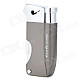 FS823 Multifunction Zinc Alloy + Plastic Yellow Flame Butane Gas Lighter - Dark Grey + Silver