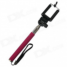 Aluminum Alloy Monopod w/ Tripod Mount Adapter for GoPro 3+ / SJ4000 / Digital Camera IPHONE -Pink