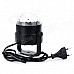 Universal 3W 2-Mode 3-LED RGB Light Stage Lamp w/ Holder - Black + Silvery White ( AC 100~240V)