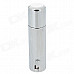 COHIBA 5356B Fashion Zinc Alloy Three Holes Strong Fire Gas lighter - Silver