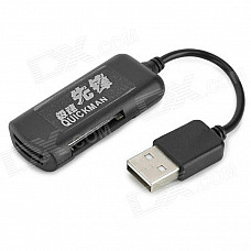 Multi-Function USB 2.0 Card Reader w/ SD / MS / Micro SD / TF / M2 - Black