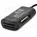 Multi-Function USB 2.0 Card Reader w/ SD / MS / Micro SD / TF / M2 - Black