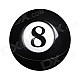 Anya D617 Fashion Creative Billiards Style Decorative Ashtray - Black