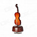 DEDOMusic Gifts MG-308 Pure Handmade Rotating Violin Music Box - Brown