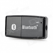 Universak USB Bluetooth v2.1 + EDR Receiver w/ A2DP / Hands-Free - Black