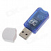 USB 2.0 Micro SD / TF Card Reader - White + Deep Blue (Max. 32GB)