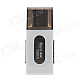 USB 2.0 Micro SD / TF Card Reader - White + Translucent Black (Max. 32GB)