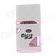 USB 2.0 Micro SD / TF Card Reader - White + Pink (Max. 32GB)