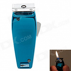 Creative Shaver Style Mini Windproof Metal lighters - Blue