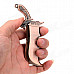 Sword Style Windproof Aluminum Alloy Inflatable Gas Lighter - Antique Brass