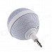 Roundness Style Portable Speaker for Iphone / Samsung / HTC / Motorola / Nokia - White