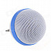 Roundness Style Portable Speaker for Iphone / Samsung / HTC / Motorola / Nokia - White + Blue