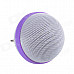 Roundness Style Portable Speaker for Iphone / Samsung / HTC / Motorola / Nokia - White + Purple