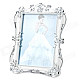 H2XD Retro Rectangle Shaped Plastic Photo Frame - Argent + Silver