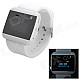 1" LCD Bluetooth V3.0 Smart Wrist Watch w/ Calendar / Stopwatch for Cellphones - White + Black