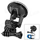 Universal Mini Car Mount Holder w/ Suction Cup for Gopro Hero 4/ 1 / 2 / 3 / 3+ - Black