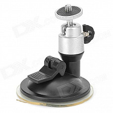 DC-85 Convenient Suction Cup GPS / Camera / DV Holder for Car - Black + Silver