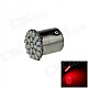 1156 / BA15S / P21W 3W 200lm 22 x SMD 1206 LED Red Car Backup Light / Signal Lamp - (12V)