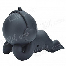 Y-32 Fashionable Cute Doll Style Music Baby Mini Rechargeable Speaker - Black