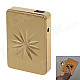 SHAYU USB Rechargeable Windproof Zinc Alloy Electronic Cigarette Lighter - Golden