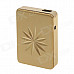 SHAYU USB Rechargeable Windproof Zinc Alloy Electronic Cigarette Lighter - Golden