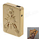 SHAYU USB Rechargeable Windproof Zinc Alloy Electronic Cigarette Lighter - Golden