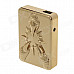 SHAYU USB Rechargeable Windproof Zinc Alloy Electronic Cigarette Lighter - Golden