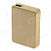 SHAYU USB Rechargeable Windproof Zinc Alloy Electronic Cigarette Lighter - Golden