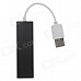 4-in-1 USB 2.0 Micro SD / TF / SDHC / MS Card Reader - White (Max. 32GB)