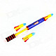 Soft Bullet Rocket Gun - Dark Blue + Yellow