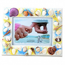 Rectangle Shaped Seashell Photo Frame