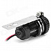 12V Waterproof Motorcycle HandleBar Cellphone USB Charger Power Adapter - Black