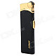 Ultra Thin Zinc Alloy Butane Torch Lighter - Black + Golden