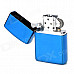 Zinc Alloy Kerosene Red Yellow Flame Oil Lighter - Blue