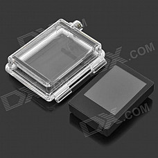 SMJ 2.0" TFT LCD Display Screen + Back Case for GoPro Hero 3 - Black + Transparent