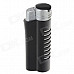 COHIBA Fashionable Zinc Alloy Strong Fire Gas lighter - Black + Silver