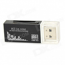 Multifunction USB 2.0 SD / MS / TF / Micro SD / M2 Card Reader (Max. 32GB)