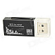 Multifunction USB 2.0 SD / MS / TF / Micro SD / M2 Card Reader (Max. 32GB)