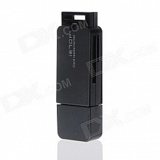 Super Speed USB 3.0 SD / Mini SD / SDHC / MMC Memory Card Reader - Black (Max. 64GB)