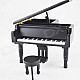 DEDO MG-346 Gifts Wooden Piano Music Box - Black