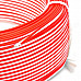 Hi-Fi OFC 12AWG Audio Transmission Speaker Connection Red / White Cable (80m)