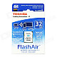 Toshiba FlashAir Wireless LAN W-02 SDHC Memory Card - White (32GB / Class10)