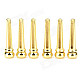 DJS6 Acoustic Guitar Bridge Pins Set - Golden (6 PCS)