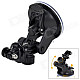 Universal Car Mounted Suction Cup PC Holder for GPS / 1/4" Camera / Gopro Hero 4/2 / 3 / 3 + - Black