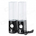 Dancing Water Speaker w/ RGB LED Light for Iphone / Ipad / PC / MP3 - Black