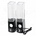 Dancing Water Speaker w/ RGB LED Light for Iphone / Ipad / PC / MP3 - Black