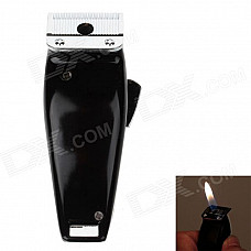 Creative Shaver Style Mini Windproof Metal lighter - White + Black