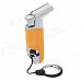 COHIBA H023-2A Super Fire Windproof Butane Jet Flame Lighter - Yellow + Silver