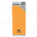 COHIBA H026A Super Fire Windproof Butane Jet Flame Lighter - Yellow + Silver