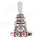 LP William Electric Guitar Gear Switch - Silver + White